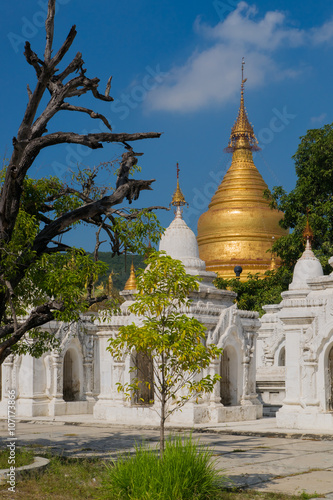 The Kuthodaw Pagoda in Mandalay, the biggest book of the world