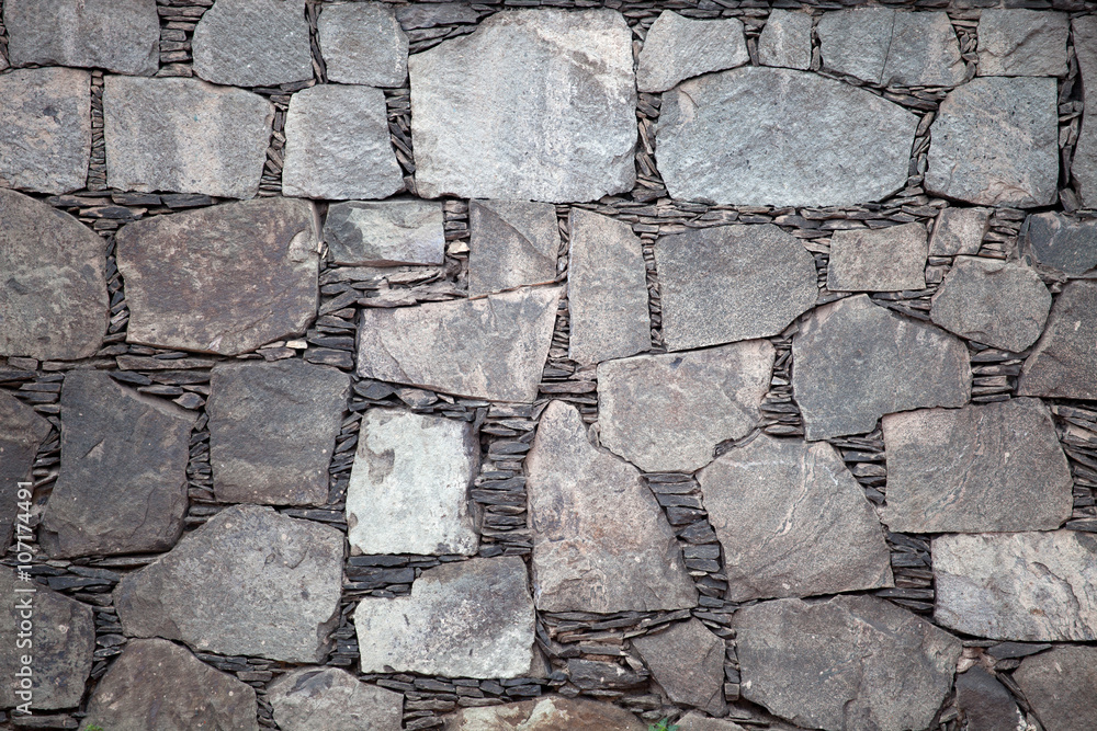 Obraz premium black stone wall background