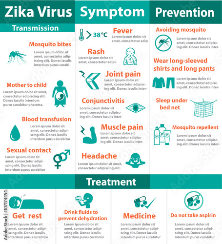 Zika virus infographics ,vector