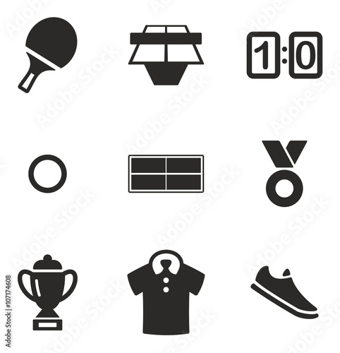 Table Tennis Icons 