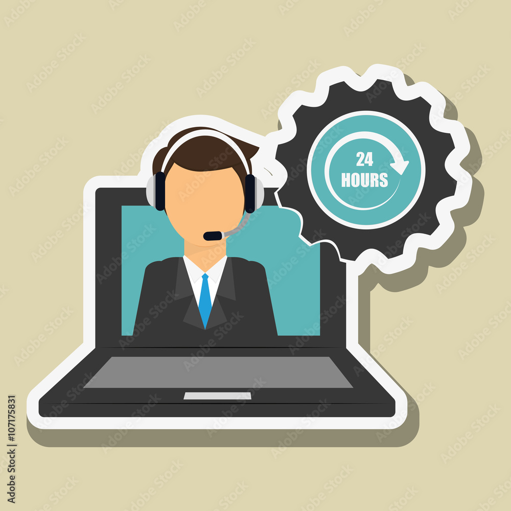 technical service and call center icon design, vector illustration technical service and call center icon design, vector illustration