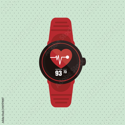 smart watch design, vector illustration