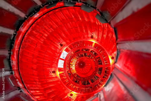 Foto Turbo-jet engine close up
