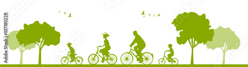 Radfahrer Radtour Familie