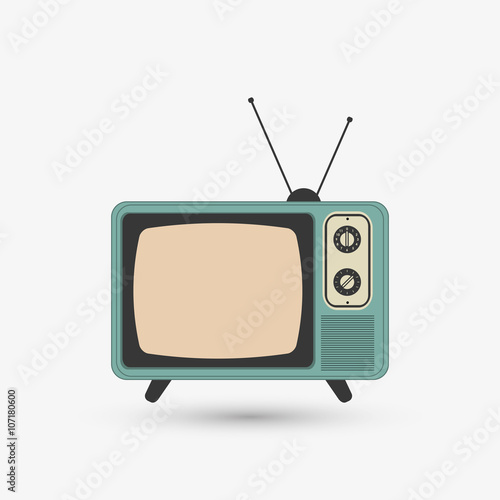 Television icon design, vector illustration