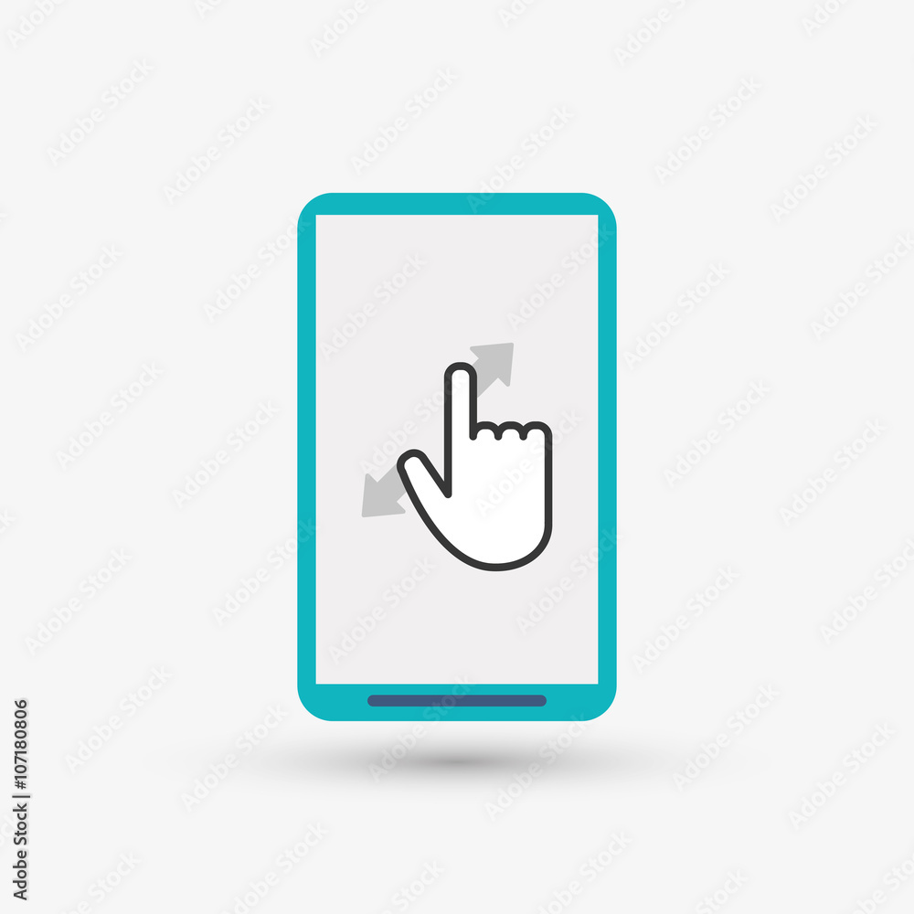 cursor and smartphone design, vector illustration cursor and smartphone design, vector illustration