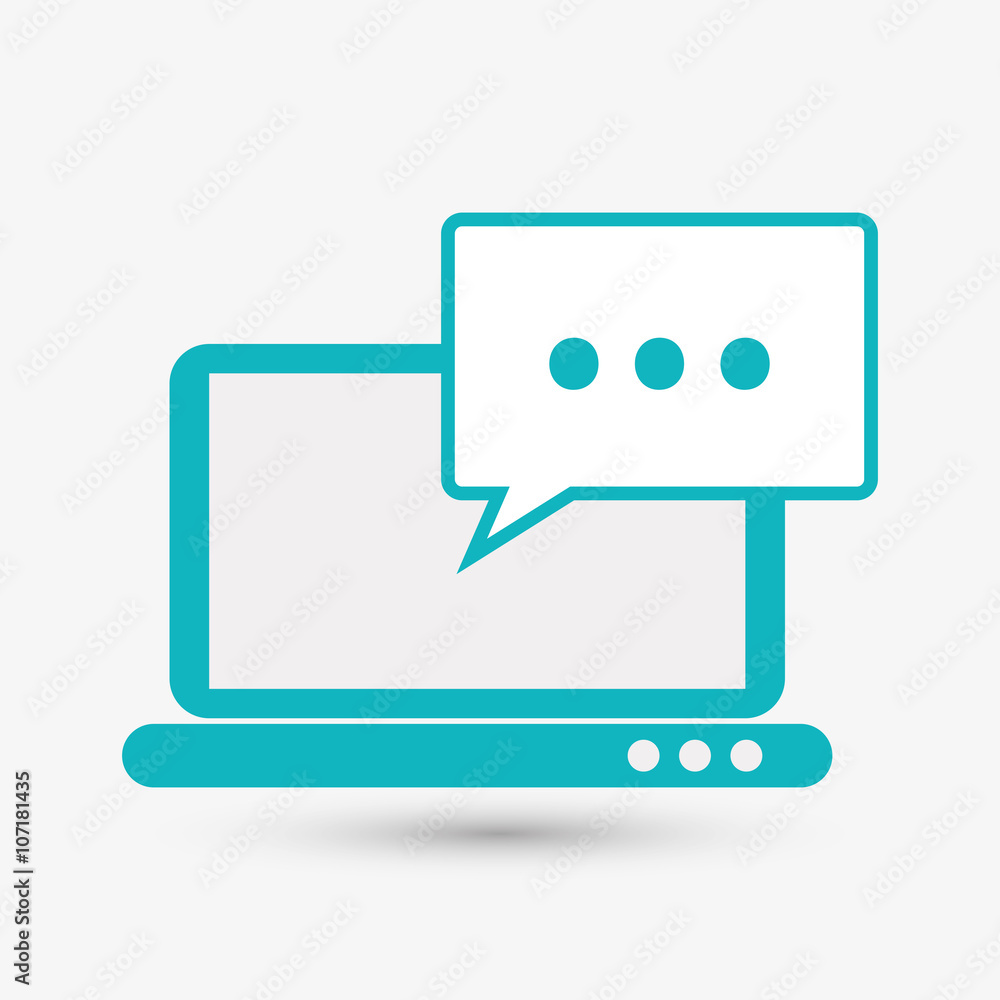 Fototapeta premium laptop icon design, vector illustration