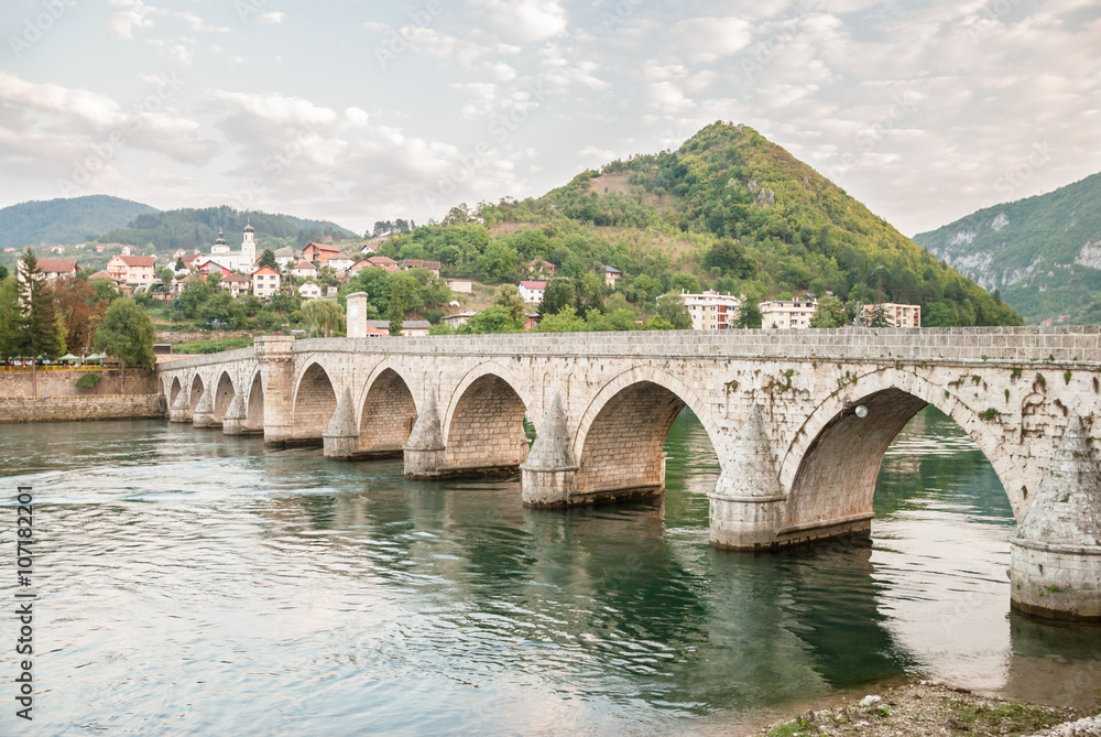 A bridge over Drina river, Bosnia and Hercegovina
