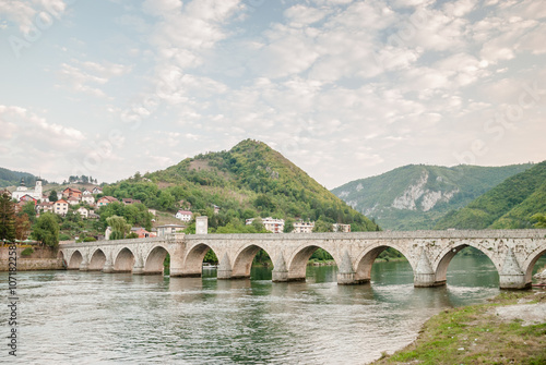 A bridge over Drina river, Bosnia and Hercegovina © mrotchka