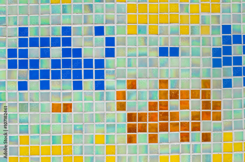 Close up of colorful ceramic tile Close up of colorful ceramic tile
