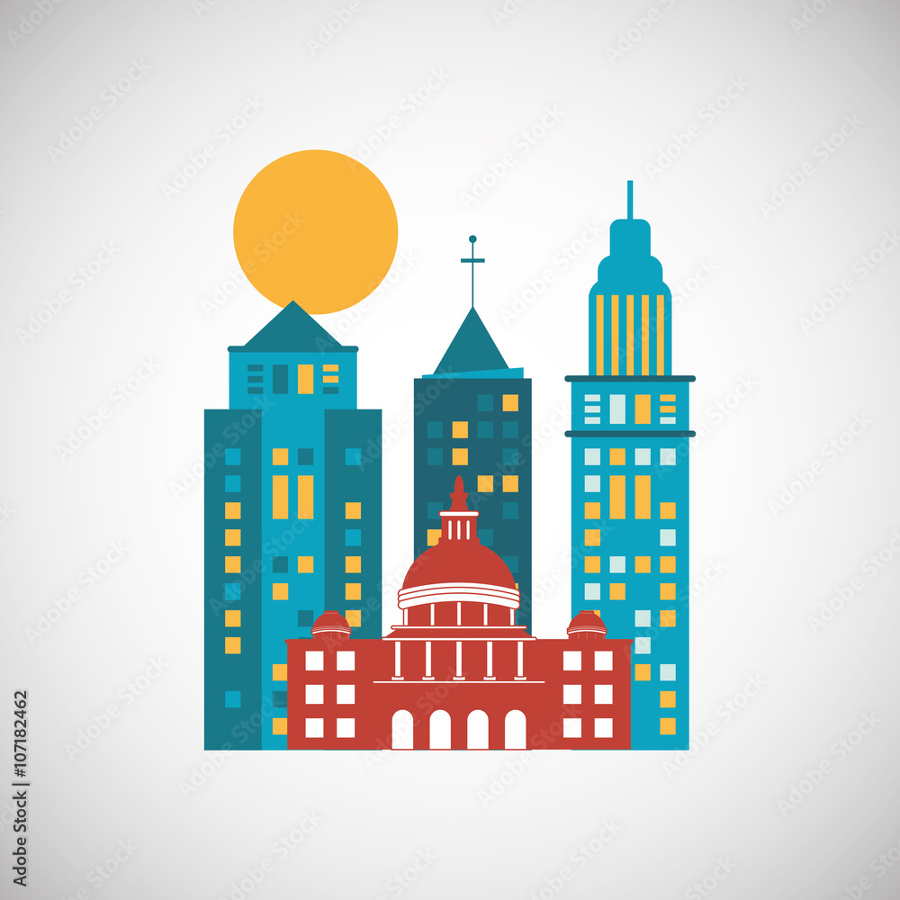 City and Building icon design , vector illustration