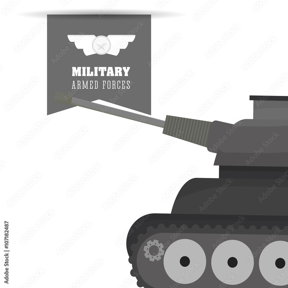 Obraz premium Military tank design , vector illustration