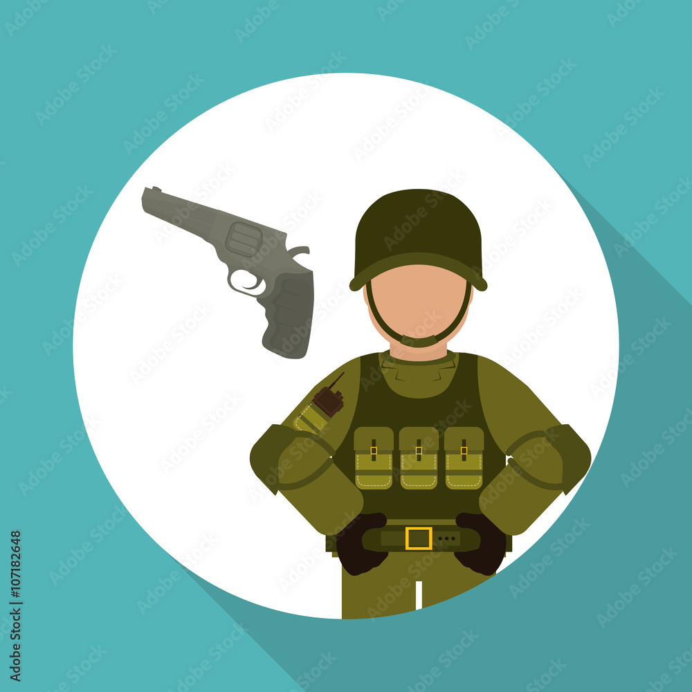 Military icon design , vector illustration Military icon design , vector illustration