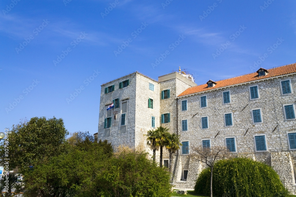 Fototapeta premium Old building in town of Sibenik in Croatia