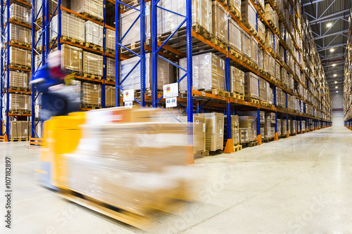 Modern warehouse interior