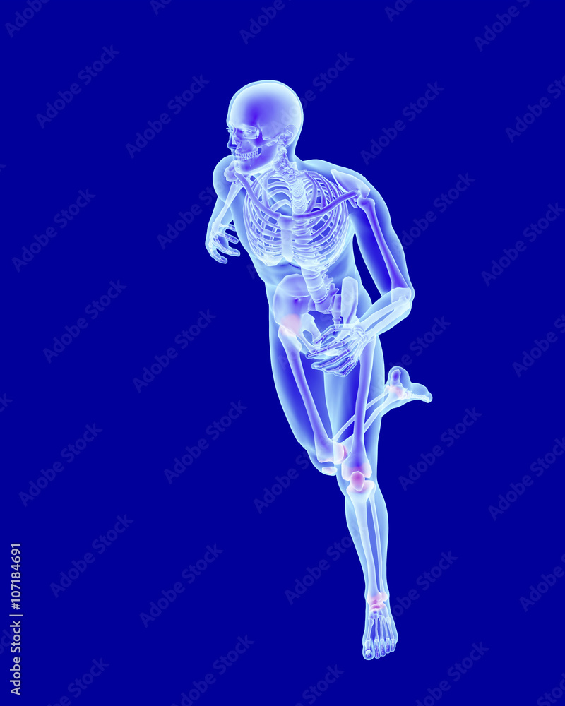 X-ray anatomy of running man X-ray anatomy of running man