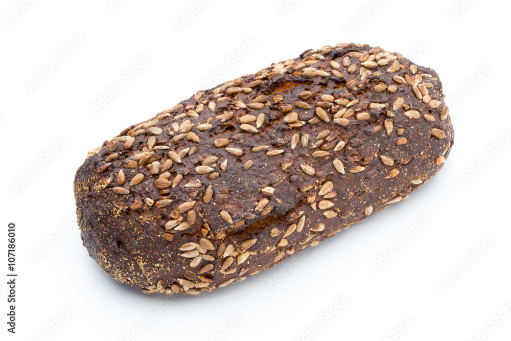 Rye bread isolated on white background. Rye bread isolated on white background.