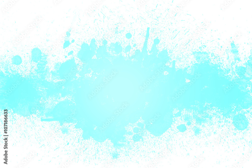 fondo blanco con pintura azul