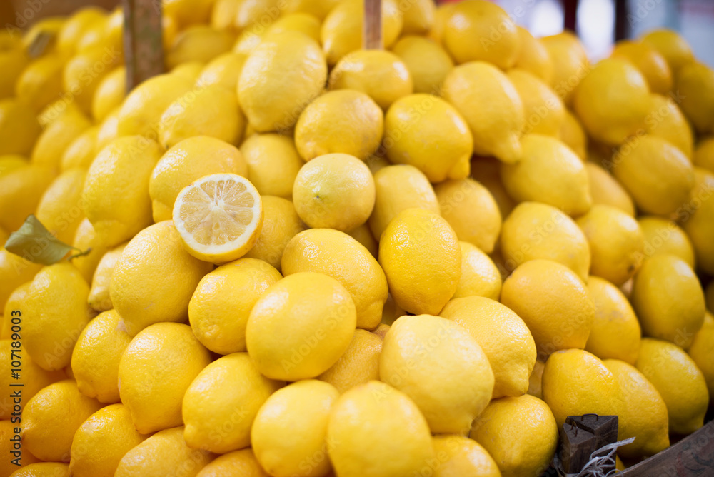 Lemons in local market Lemons in local market