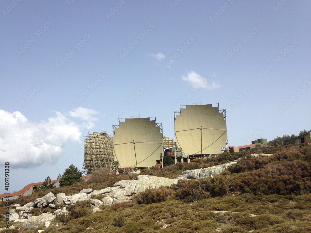 abandoned radar at limbara, sardinia, italy abandoned radar at limbara, sardinia, italy