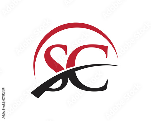SC red letter logo swoosh