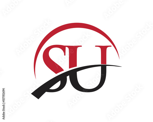SU red letter logo swoosh