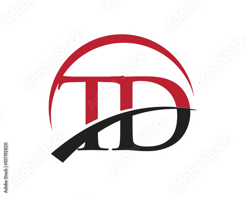 TD red letter logo swoosh