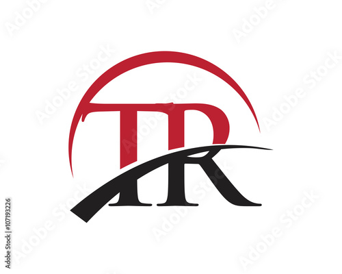 TR red letter logo swoosh