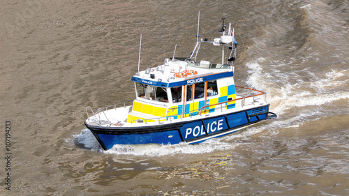 Fotografie River Police Boat. Marine Police Force