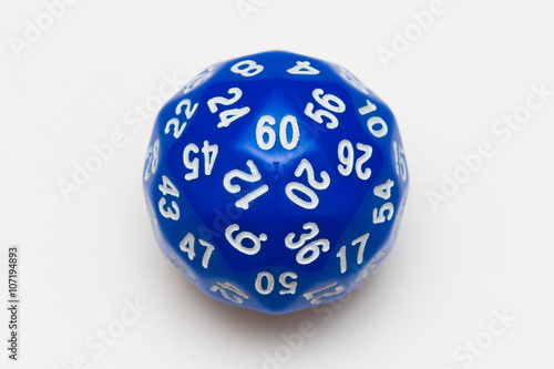 Sixty sided dice photo