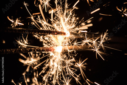 Two sparklers