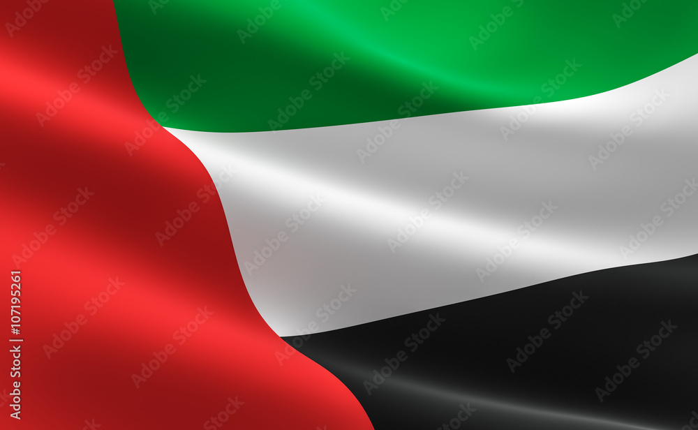Fototapeta premium Flag of United Arab Emirates