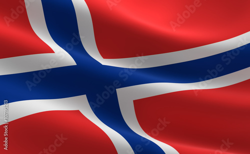 Fotografie, Obraz Flag of Norway