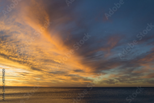 Normanville, South Australia, ocean and sky at Sunset photo