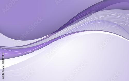 Abstract lilac waves - data stream concept. Vector