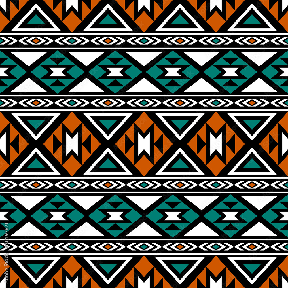 Seamless Aztec pattern Seamless Aztec pattern