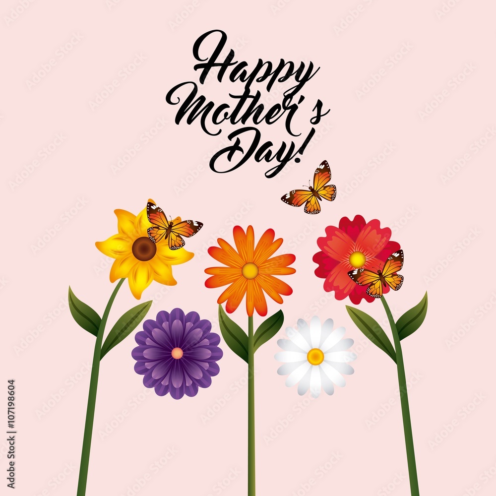 happy mothers day design 