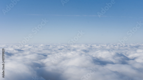 Blue sky and clouds. Cloudscape © EwaStudio