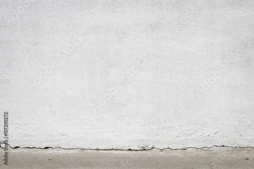 concrete wall with a crack in foundation