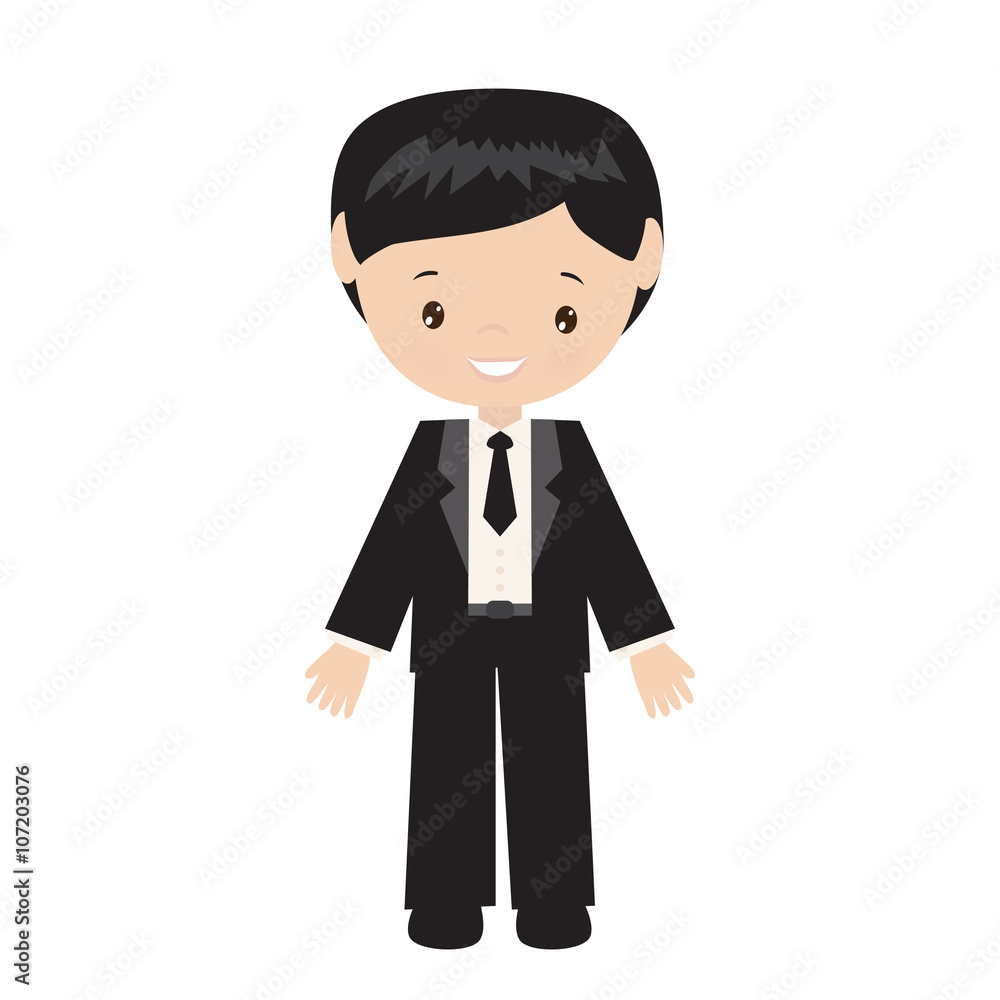 Groom vector illustration
