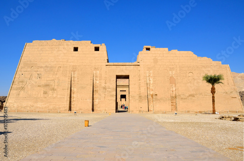 Mortuary Temple of Ramses III in Luxor,Egypt