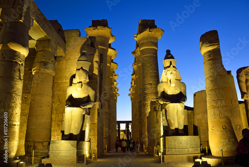 Ramesses II Colossus in Luxor Temple,Egypt  photo