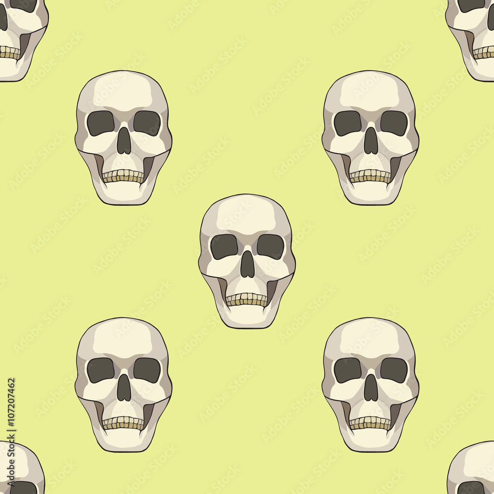 seamless pattern with skulls seamless pattern with skulls