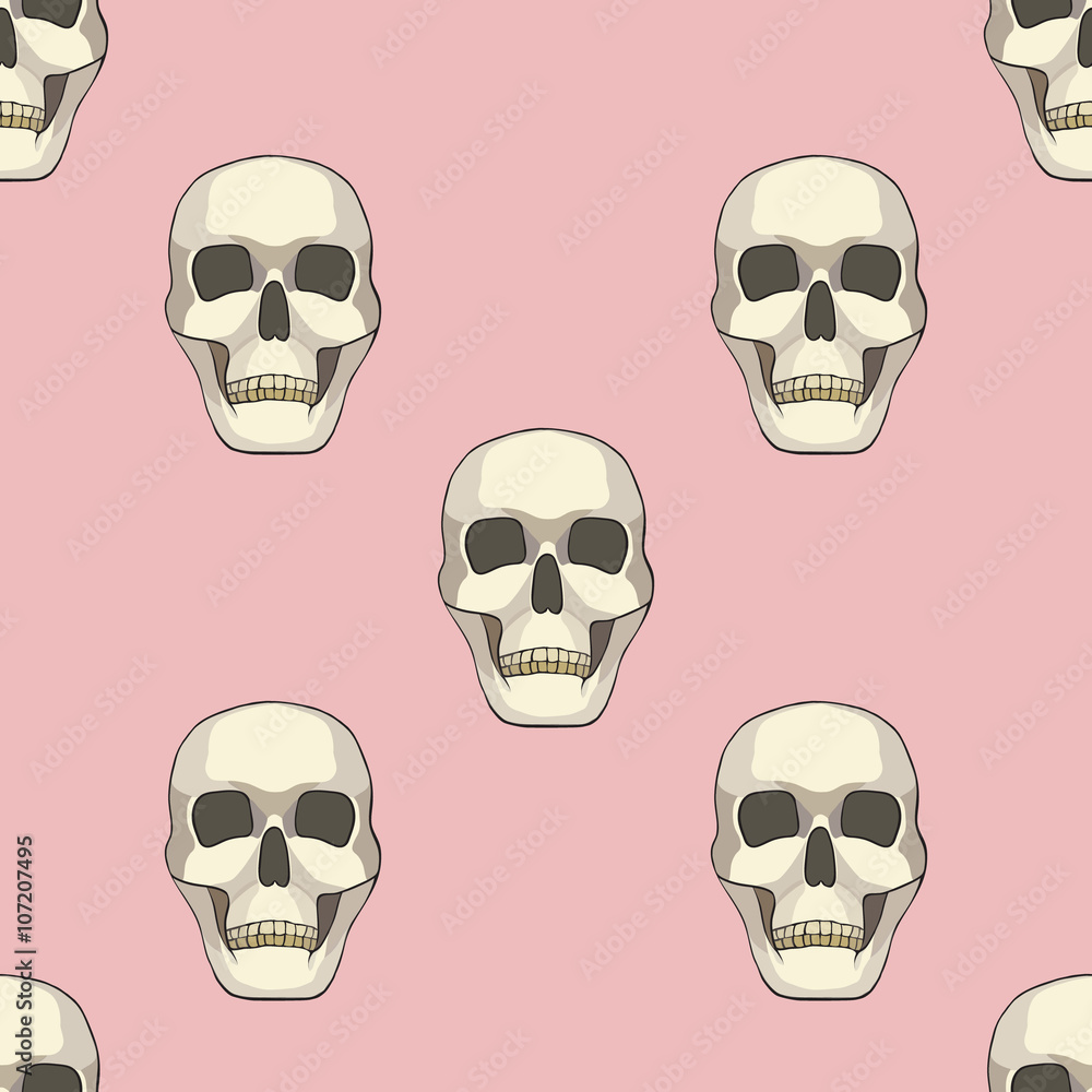 seamless pattern with skulls seamless pattern with skulls
