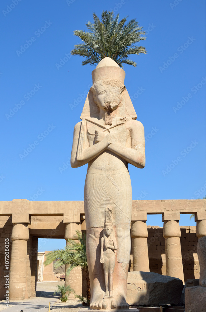 Statue of Pinedjem I at Karnak Temple in Luxor,Egypt
