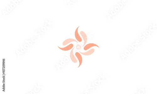 abstract flower business company logo