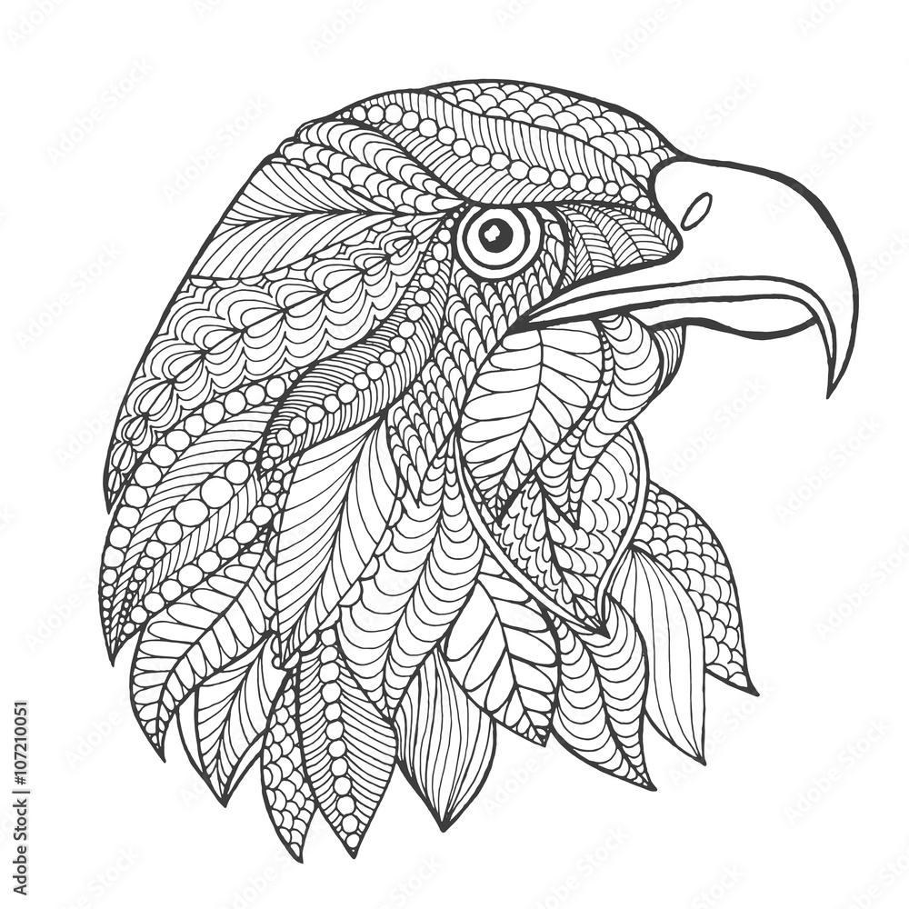 eagle head coloring pages