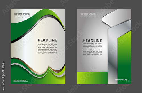 Vector brochure, flyer, magazine cover & poster template
