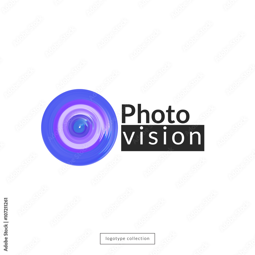 Photo studio logo template. Photo studio logo template.