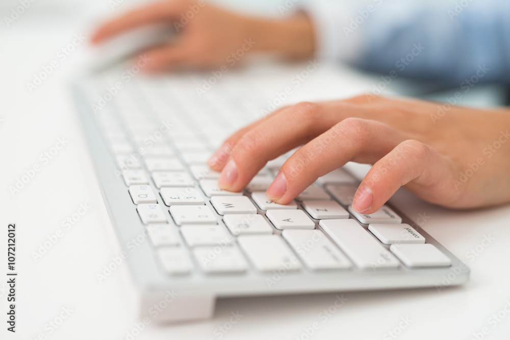 Person using a computer Person using a computer